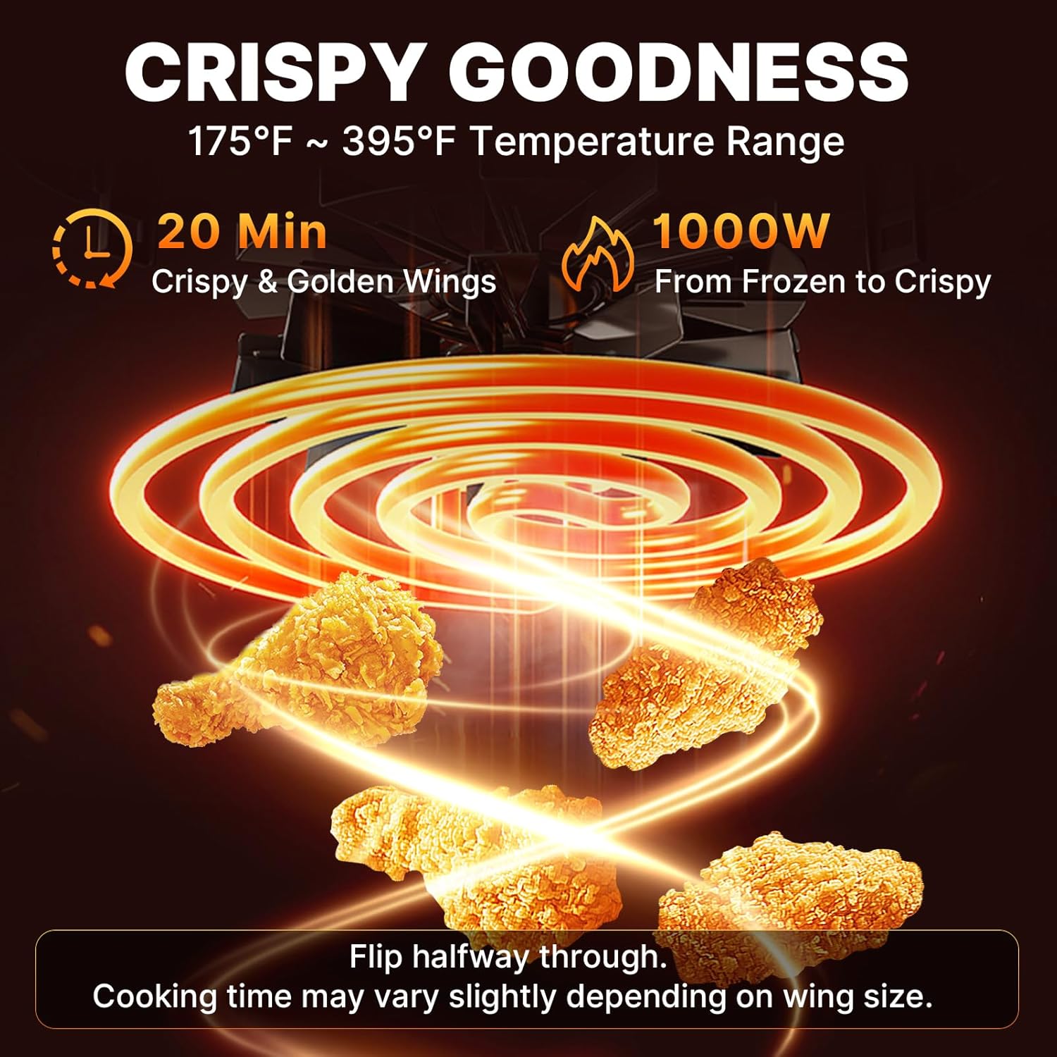 Detalle de Compact Air Fryer Small 2.1QT: 4-in-1 Mini Air Fryer for Easy, Guilt-Free Cooking