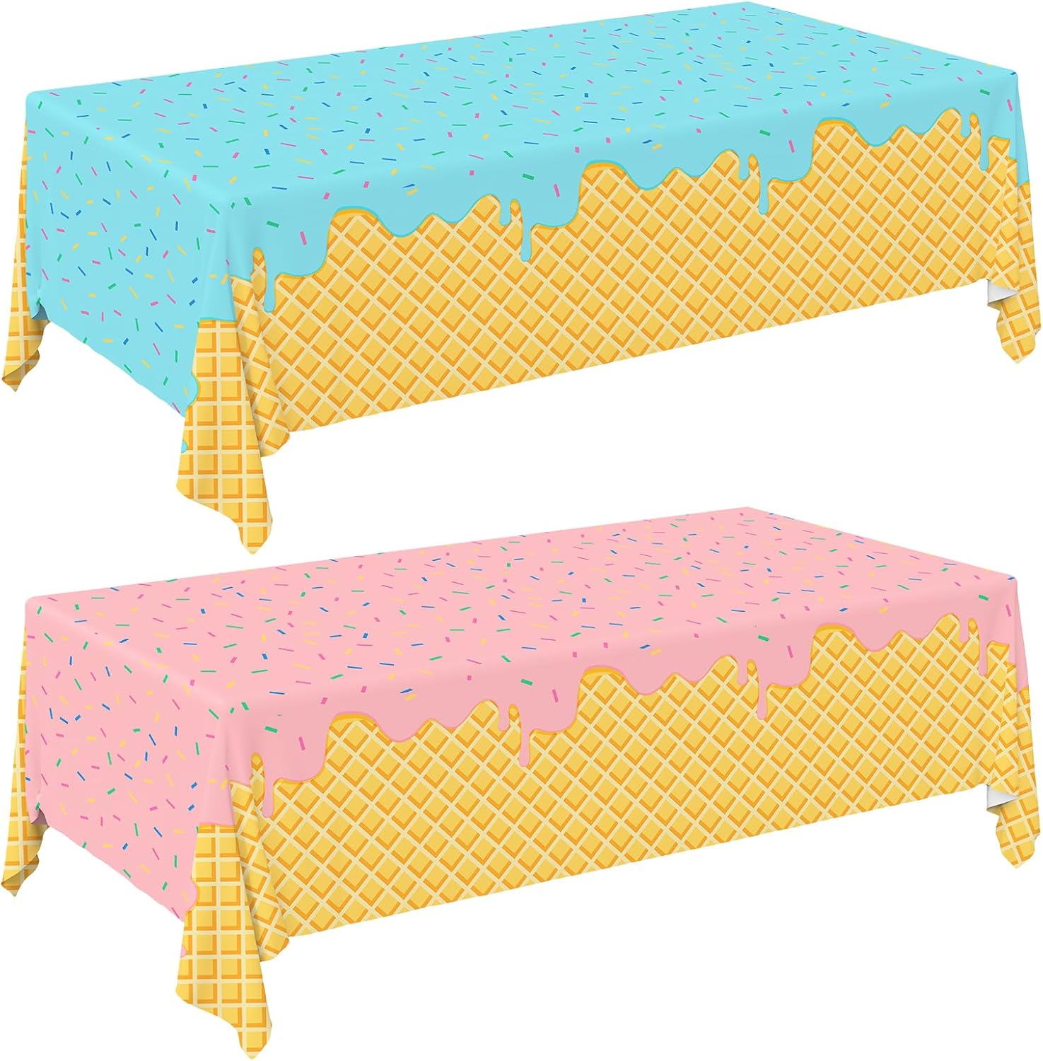 Gatherfun Ice Cream Tablecloths 54 x 108 🎉