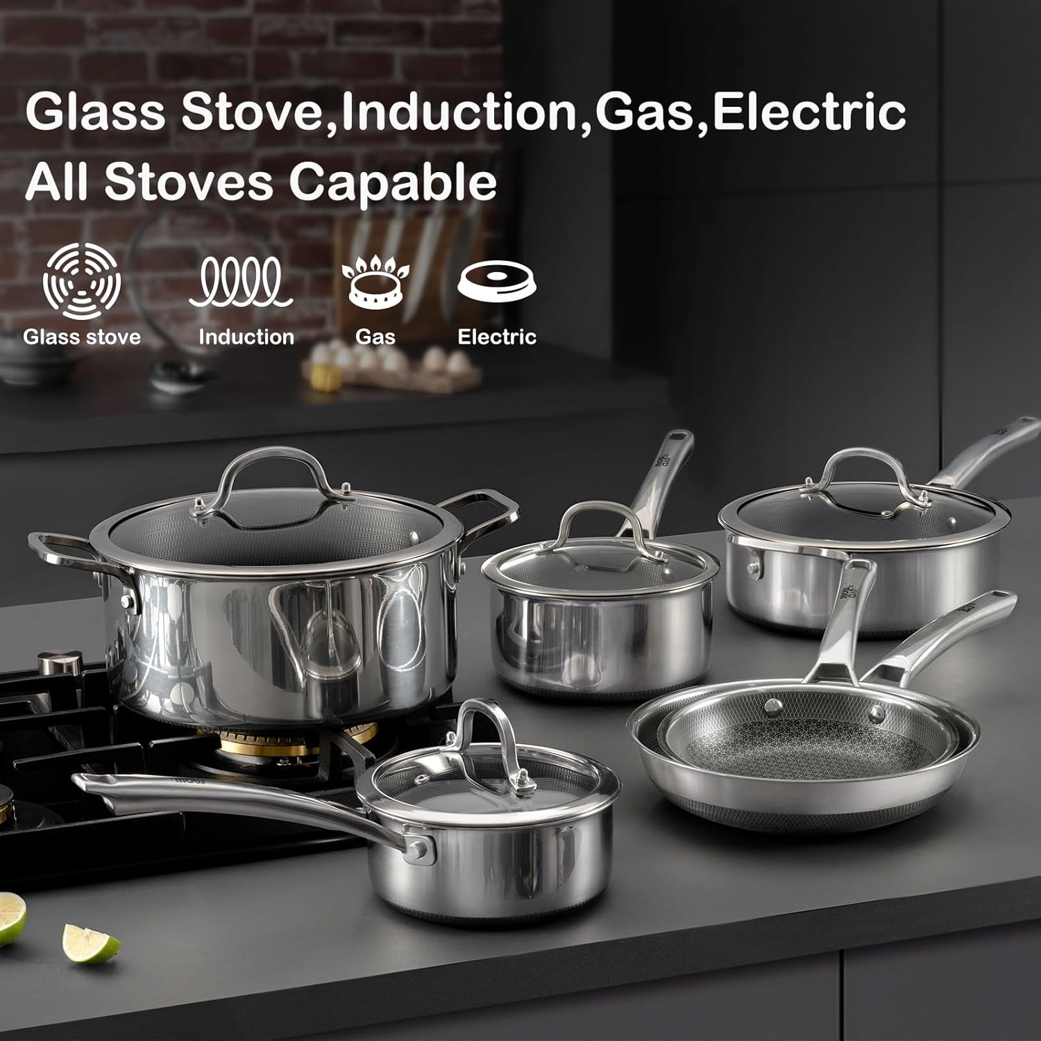 Thumbnail 4 de SNOWCLAD 10-Piece Nonstick Cookware