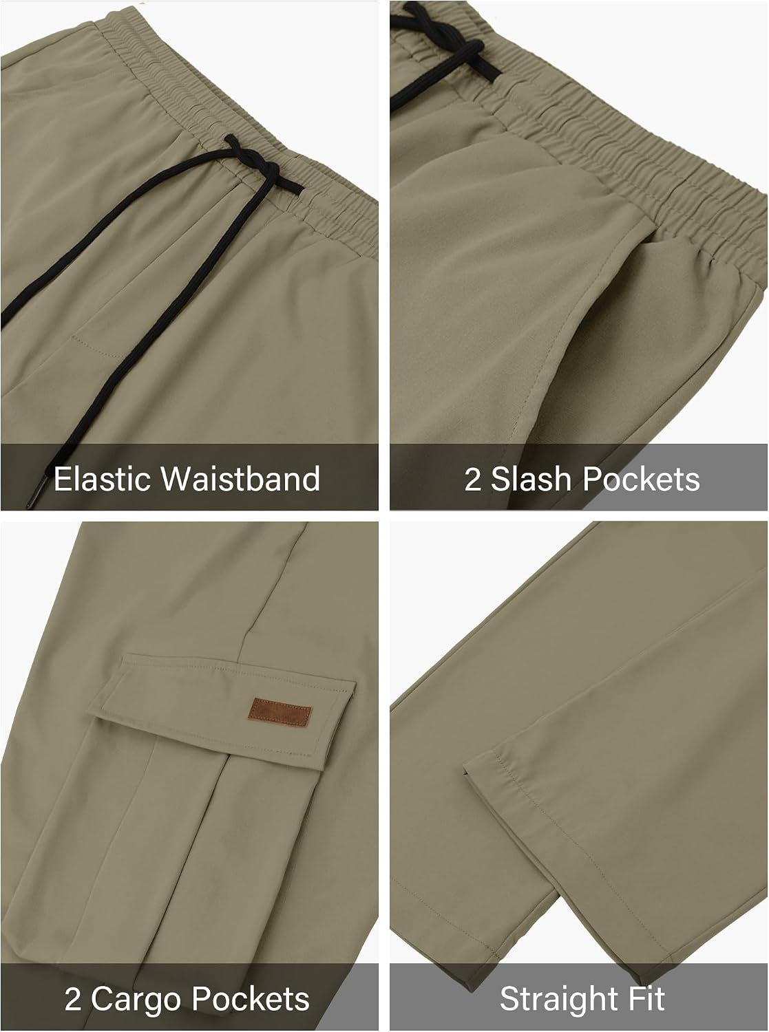 Detalle de PLEPAN Men's Cargo Pants