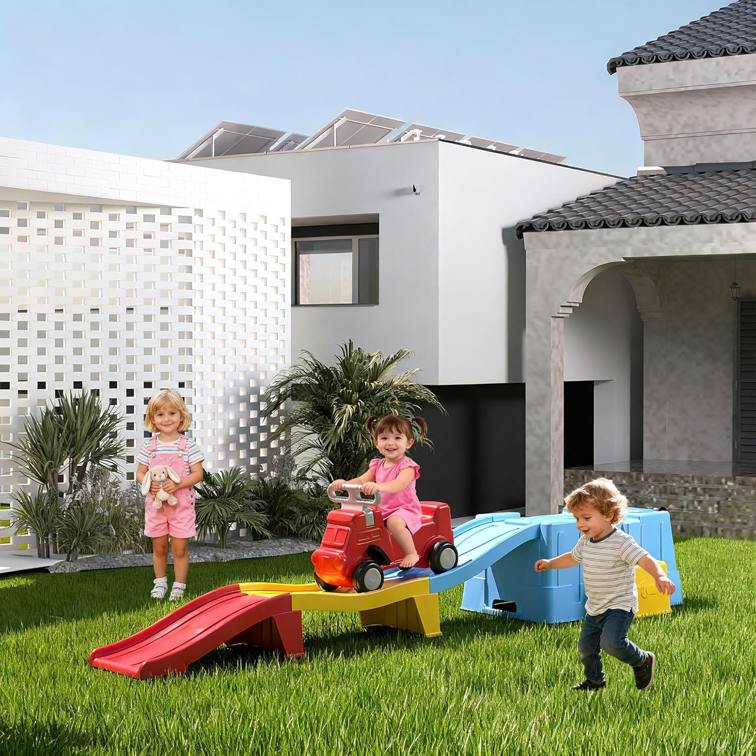 Detalle 2 de HAPPYMATY Up & Down Roller Coaster: A Realistic Mini Ride-On Experience for Kids