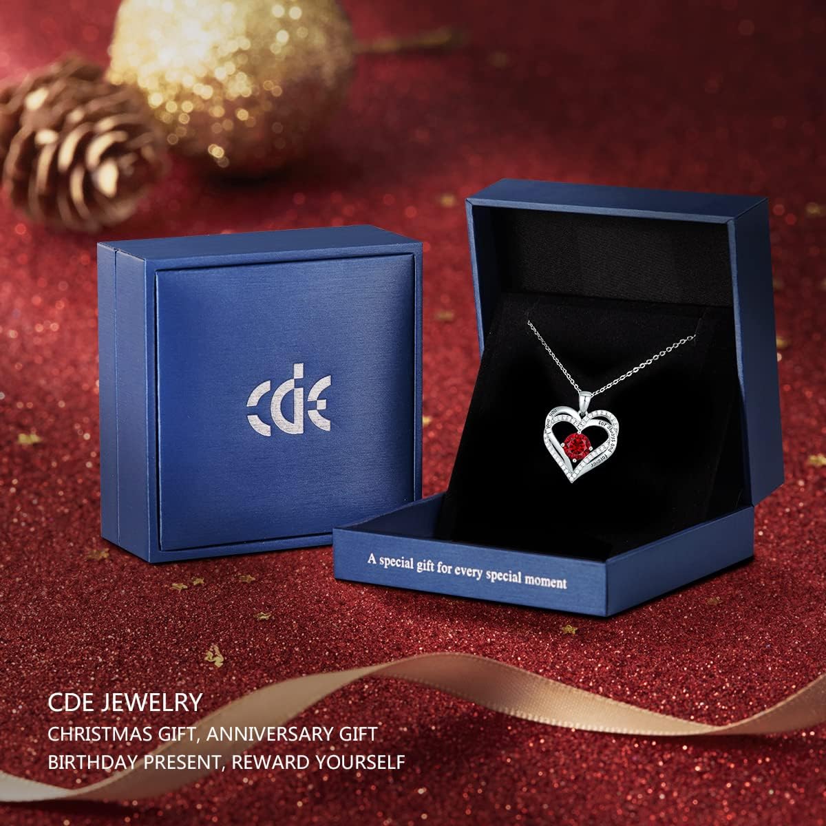 Detalle 2 de CDE Forever Love Heart Necklace 0.83" đź’Ť