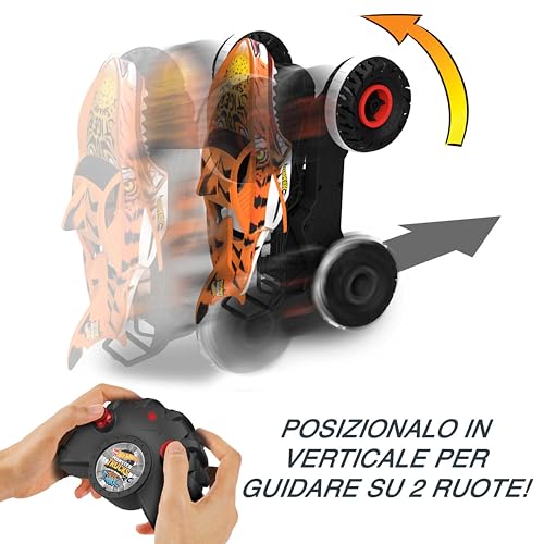 Thumbnail 3 de Hot Wheels Monster Trucks Tiger Shark l'Inarrestabile – Veicolo radiocomandato 1:15 4x4 per bambini 4+ anni (HGV87)