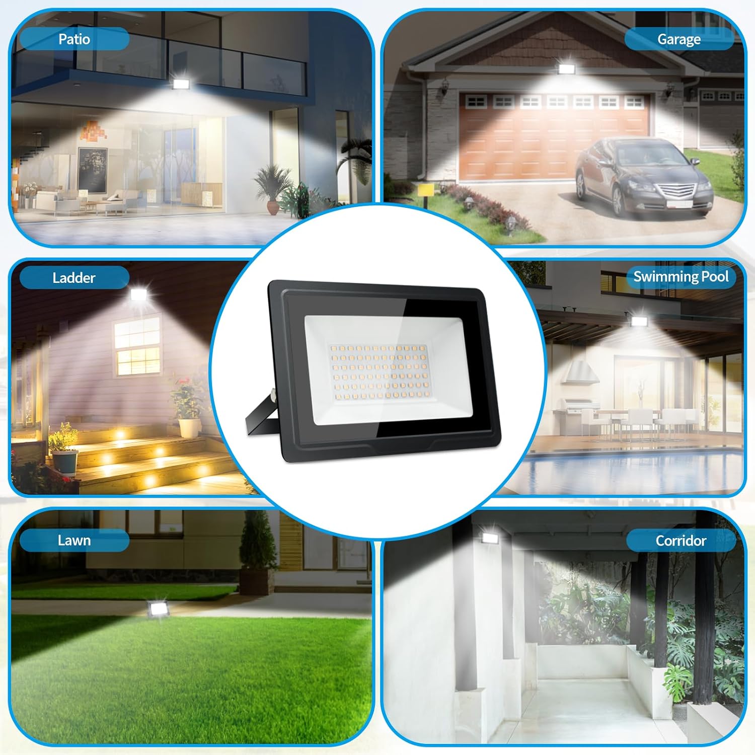 Thumbnail 4 de toobettp 200W Projecteur LED Extérieur – 20000 LM, 3000K, IP66