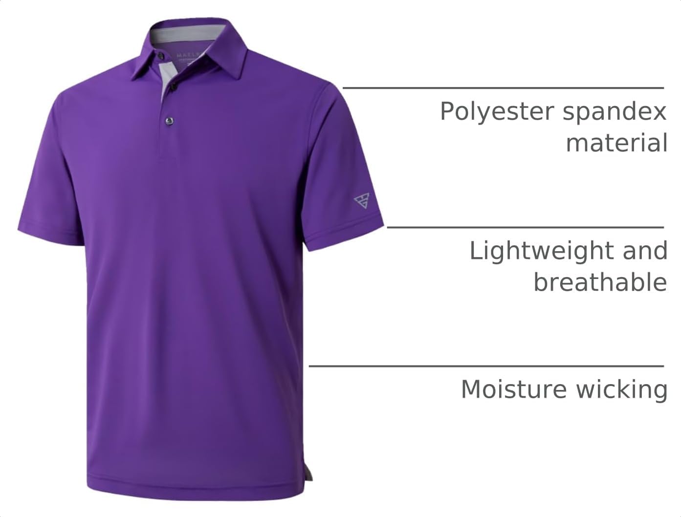 Detalle 2 de Men's Golf Polo Shirt in Polyester-Spandex