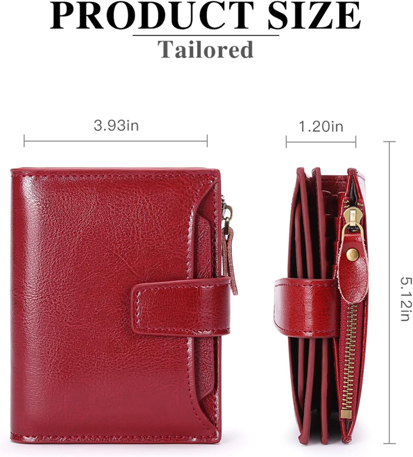 Detalle de SENDEFN Women's RFID leather bi-fold wallet 👛