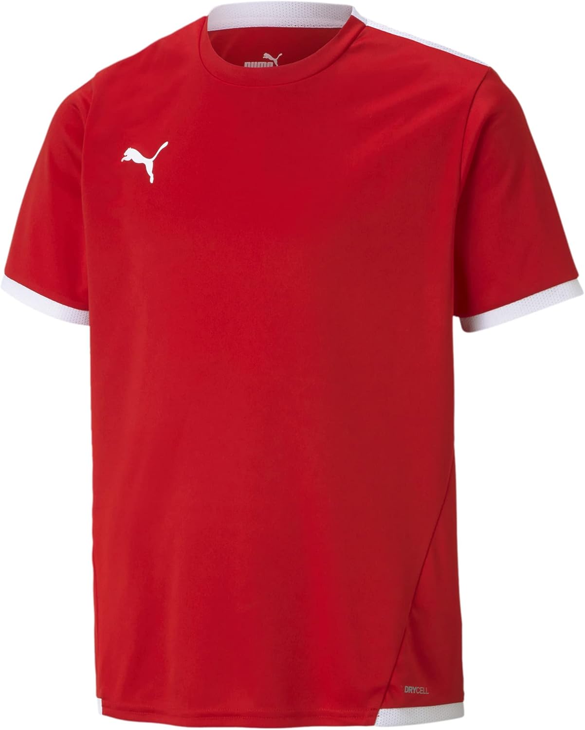 Detalle de PUMA Unisex Kinder Shirt – dryCELL, recycelte Materialien, Rundhalsausschnitt mit Daumenlöchern
