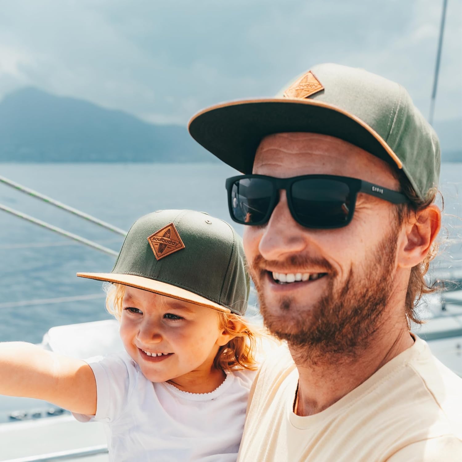 Thumbnail 6 de Soulbuddy Vater Sohn Baseball Cap Set – 2er Partnerlook Bundle