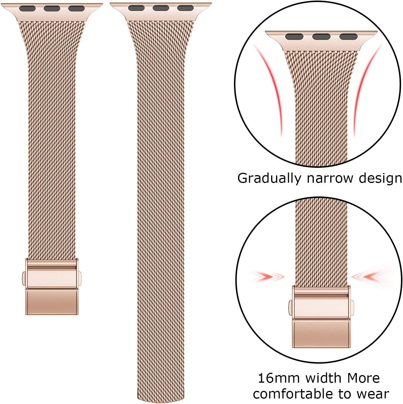 Detalle de EDIMENS Metal Strap for Apple Watch 38/40/41mm