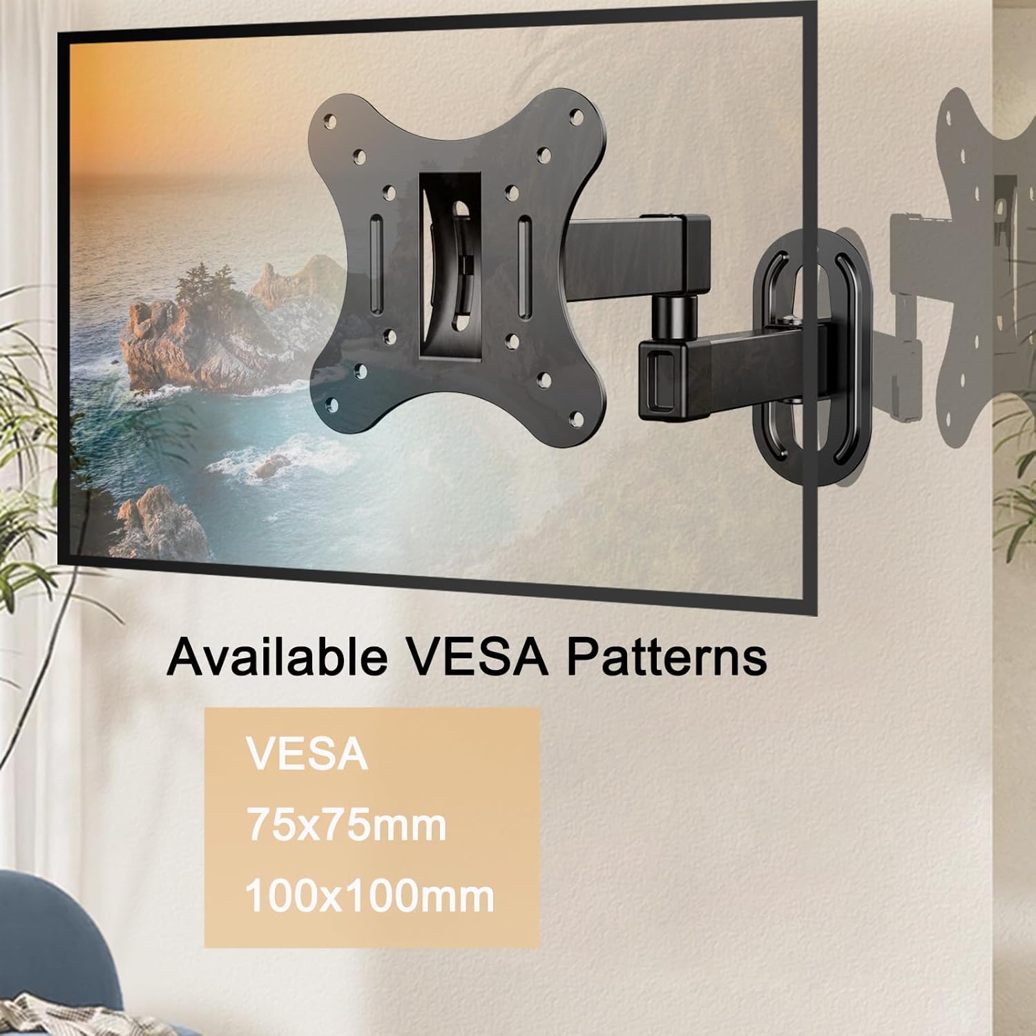Thumbnail 5 de JXMTSPW Full Motion TV Wall Bracket 14–27in