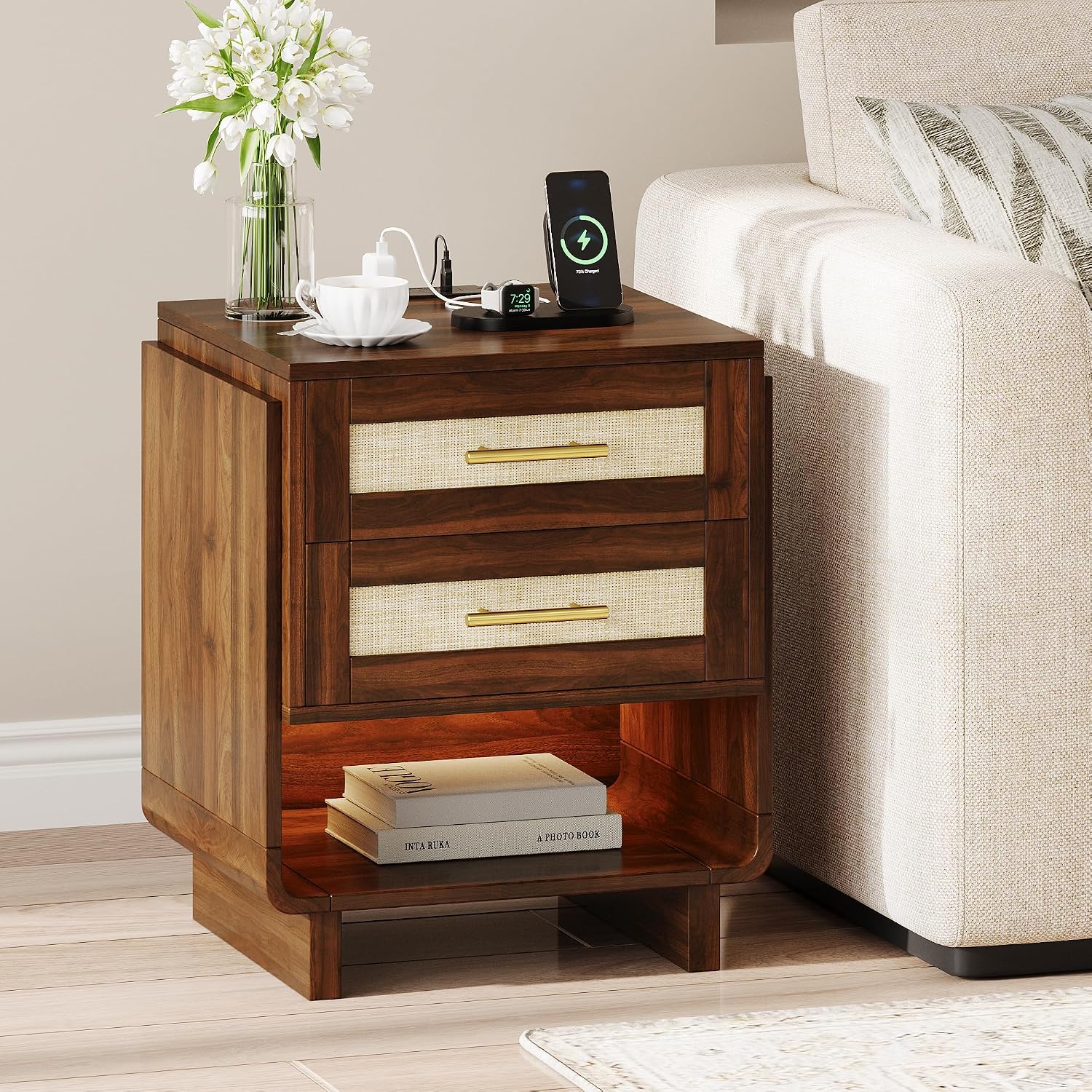 Detalle de Feonase Nightstand, 18-Inch Wide