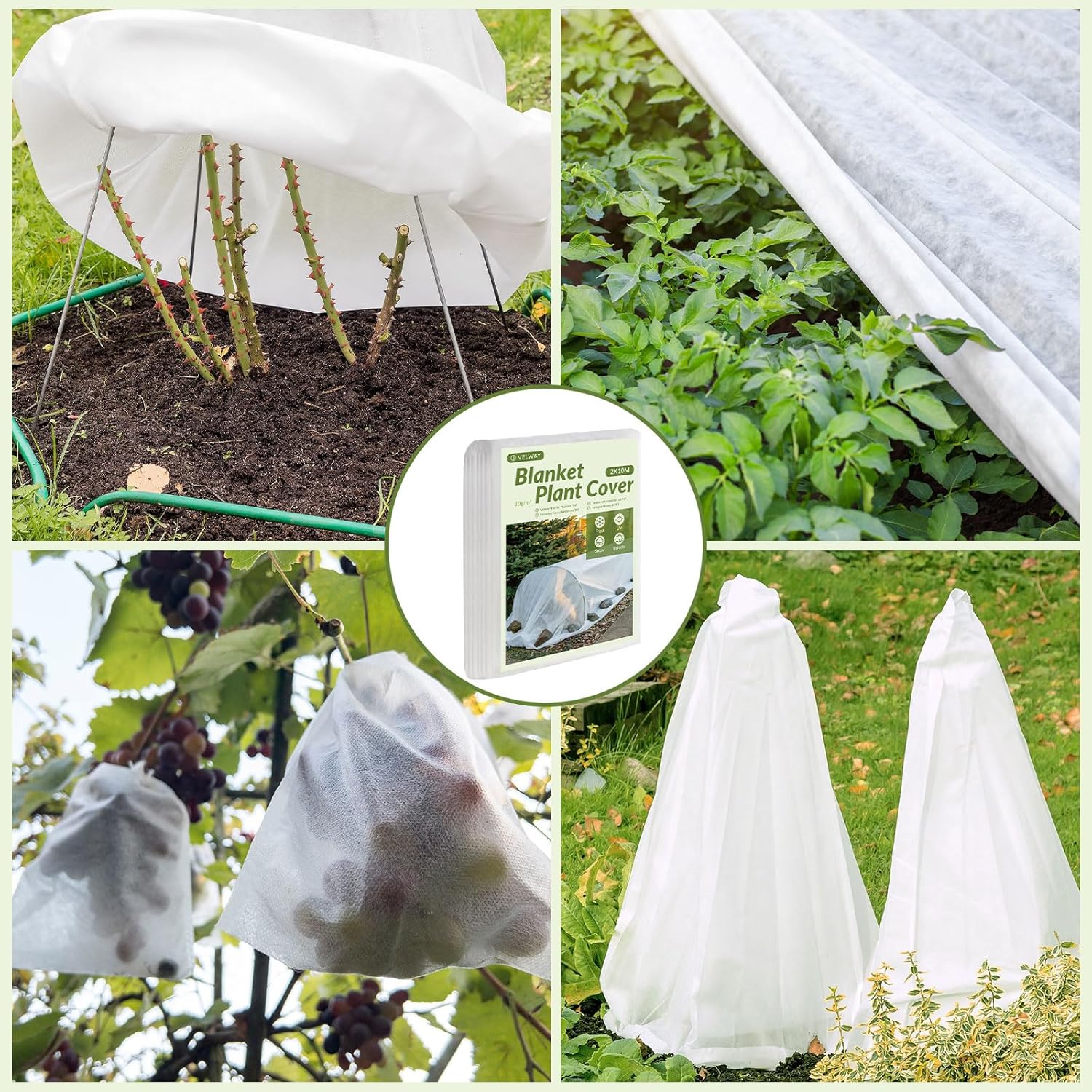 Thumbnail 5 de 2x10m Plant Fleece Frost Protection (30gsm) – Heavy Duty Garden Cover for Winter Planning