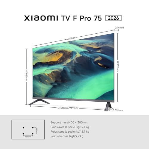 Thumbnail 20 de XIAOMI TV F Pro 75, 190 cm: une télé QLED 4K avec Fire TV et Alexa intégrée