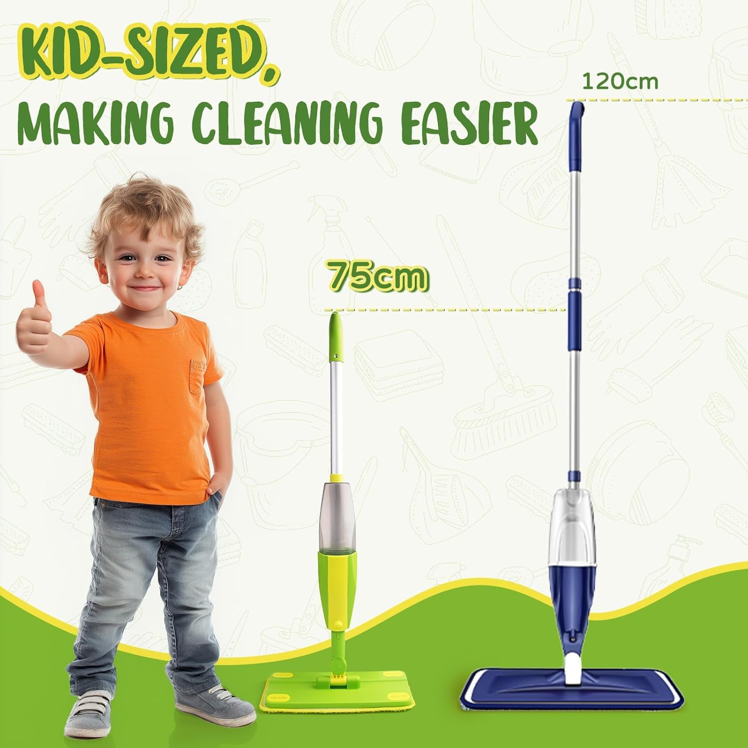 Detalle de Yeeammk Kids Spray Mop Toy 3+