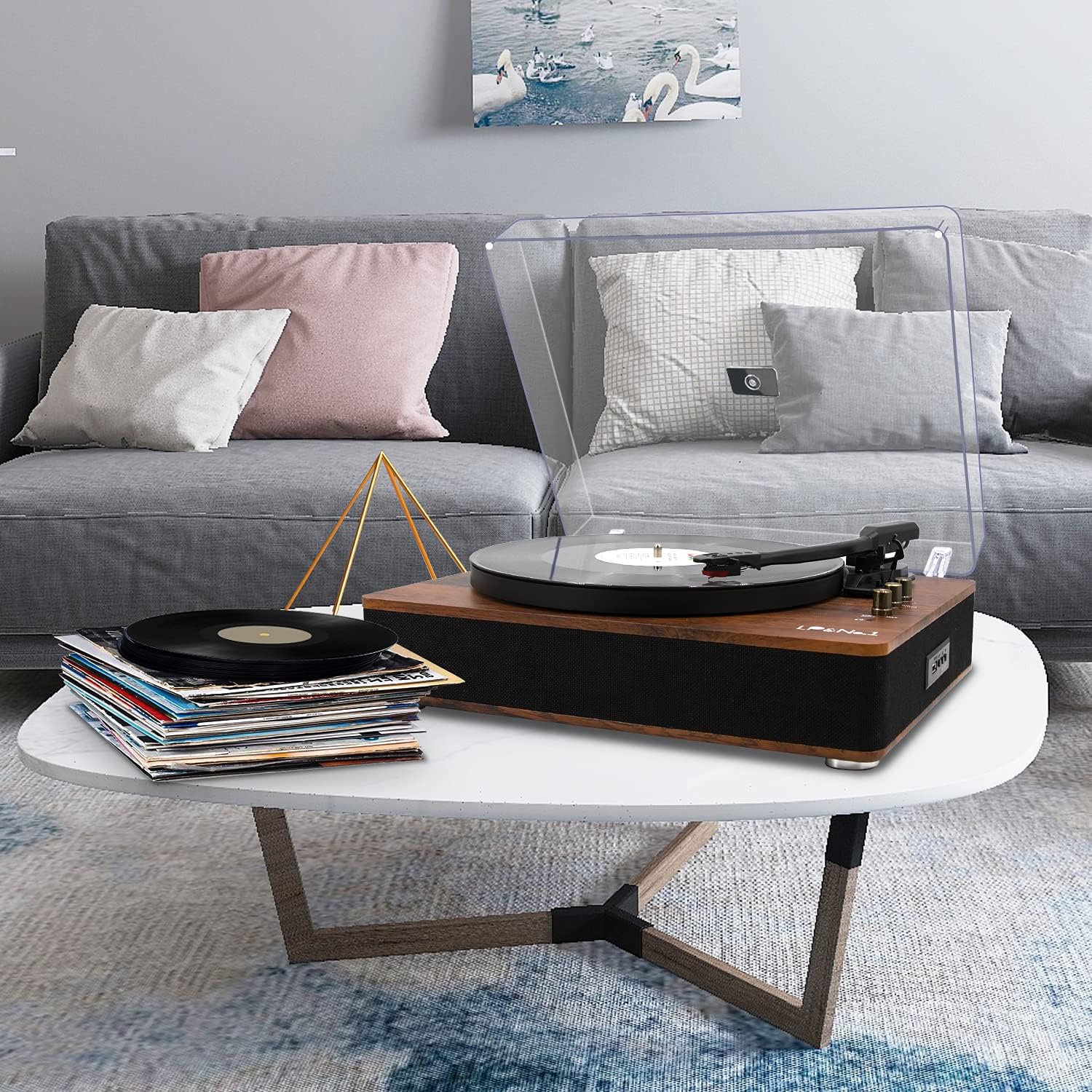 Thumbnail 3 de LP&NO.1 Record Player Turntable 3-Speed