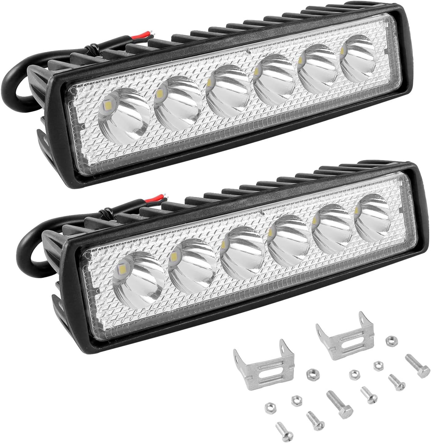 Detalle de Indrnif CX-03301-CX LED-werklampen, 2 stuks, 18 W, 12 V en IP67