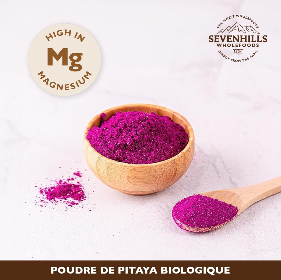Detalle de Sevenhills Wholefoods Poudre de pitaya 100g đ
