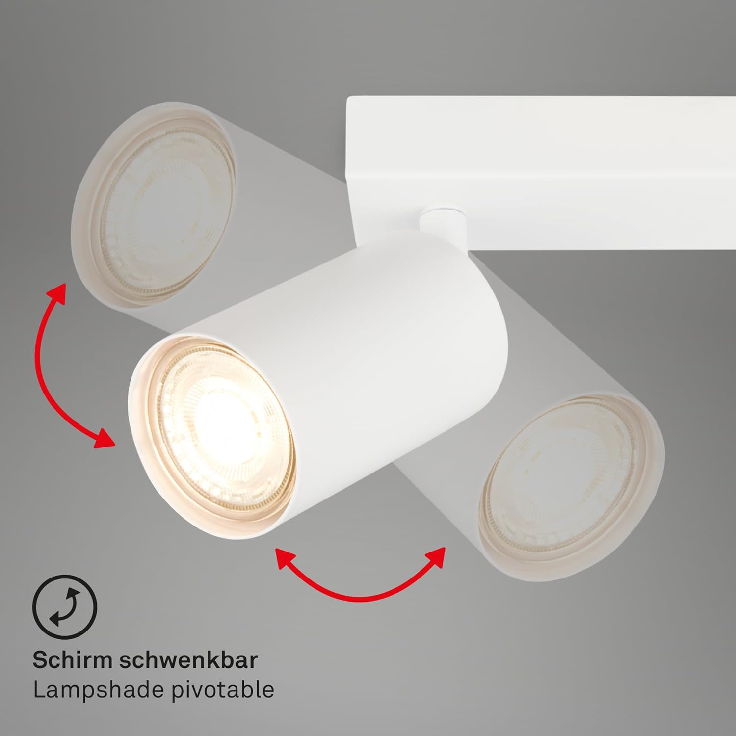 Thumbnail 4 de Briloner Focos LED Orientables GU10, 9W, 25.5cm, Blanco