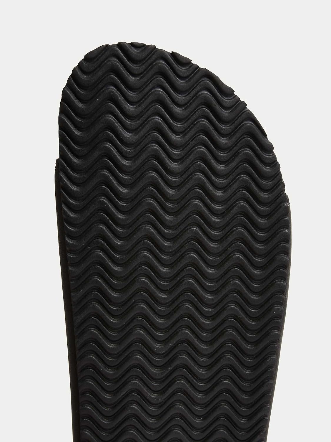 Detalle 2 de Marks & Spencer suède sandalen voor heren met verstelbare gespen en kurkvoetbed