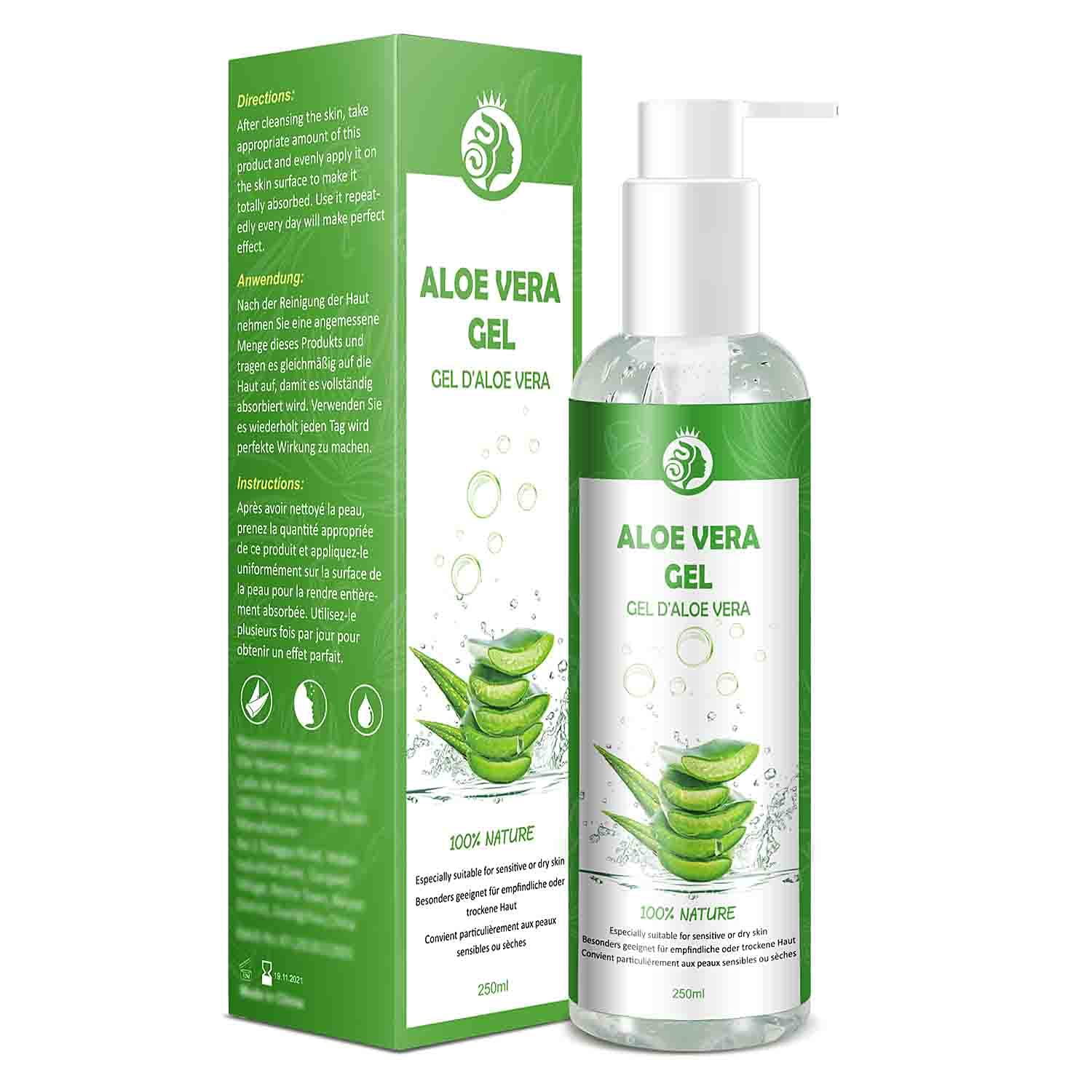 Detalle de Aloe Vera Gel 250 ml Naturkosmetik