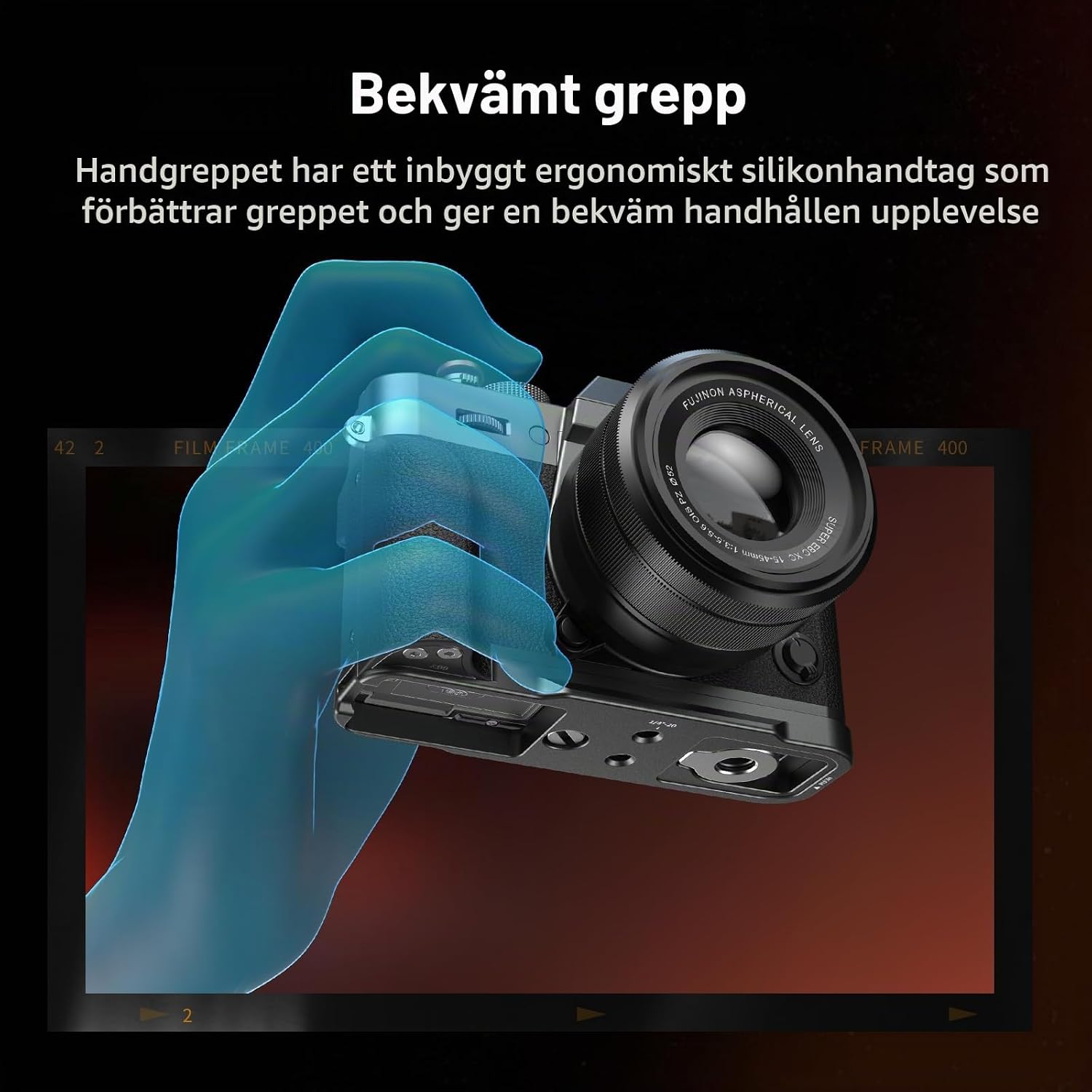 Thumbnail 3 de SMALLRIG 5665 L-format grepp för Fujifilm X-T30 III/X-T30 II/X-T30 med Arca-platta