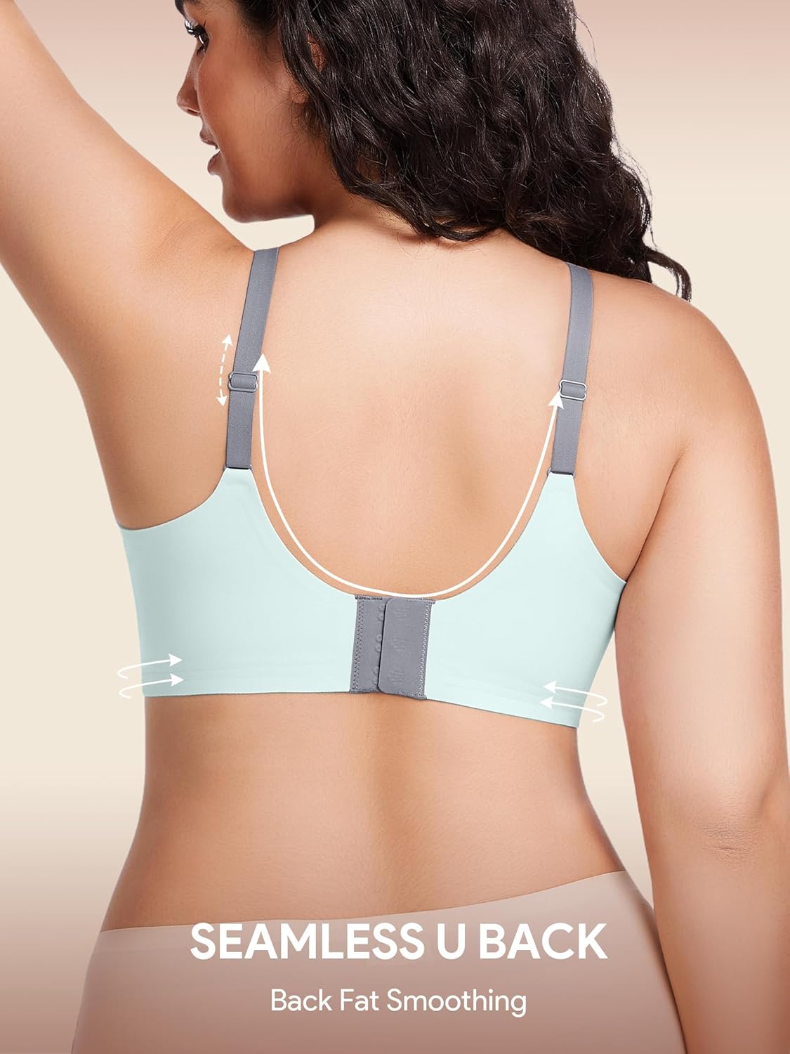 Detalle de HBselect Jelly Wireless Bralettes: Seamless Comfort for Everyday Wear
