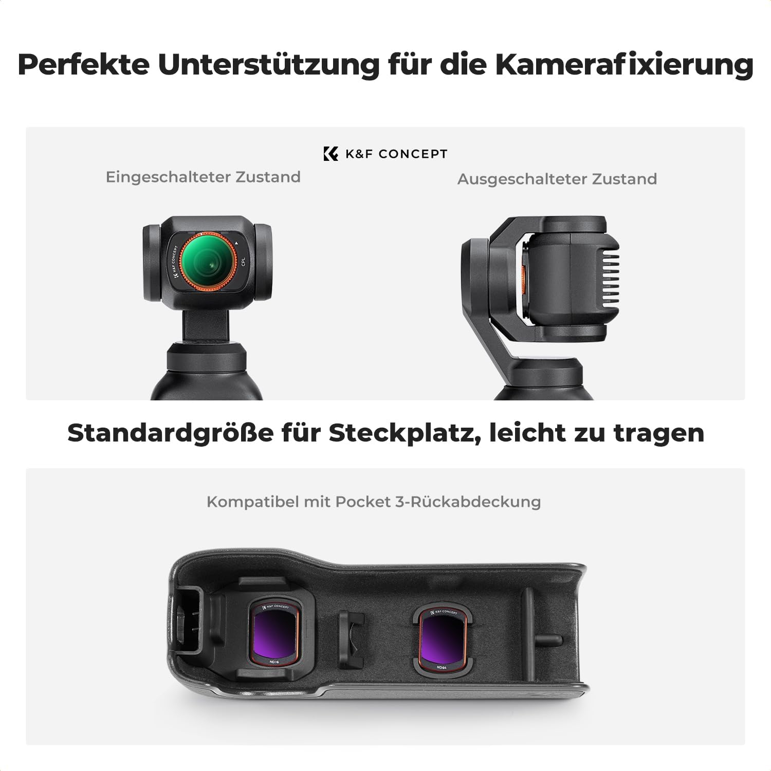 Thumbnail 3 de K&F CONCEPT Magnetisches ND Filter Set 4er Pack 🎥