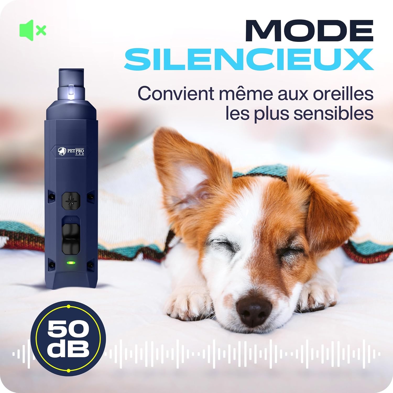 Thumbnail 6 de PetProved Lime pour Ongles – Lime électrique sans fil pour chien et chat, LED et 2 vitesses