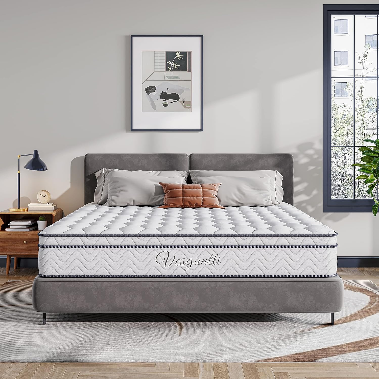Thumbnail 1 de Vesgantti Materasso Una Piazza e Mezza 120x190 – Sistema Box Top con Molle Insacchettate e Memory Foam