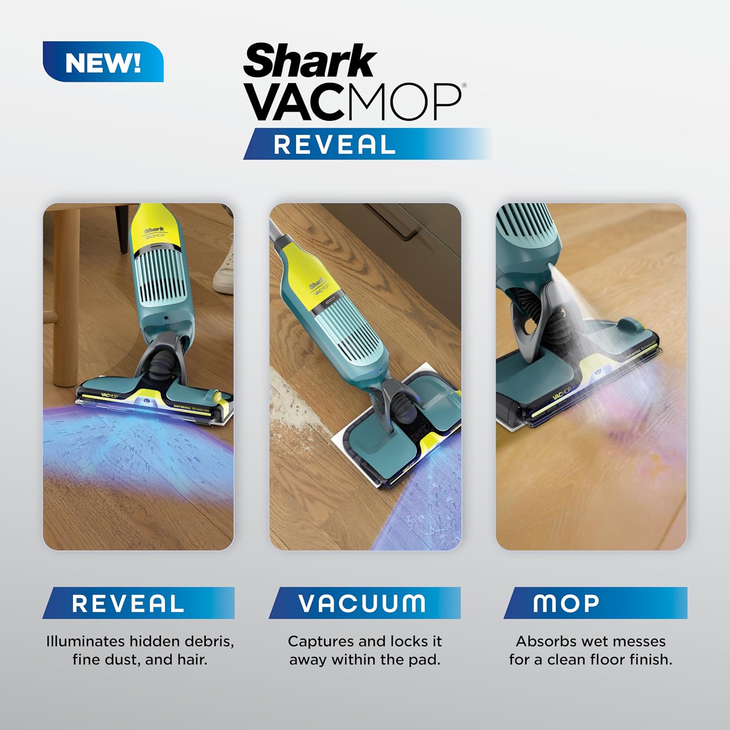 Detalle 2 de Shark VACMOP Reveal VM401 Cordless Vacuum Mop