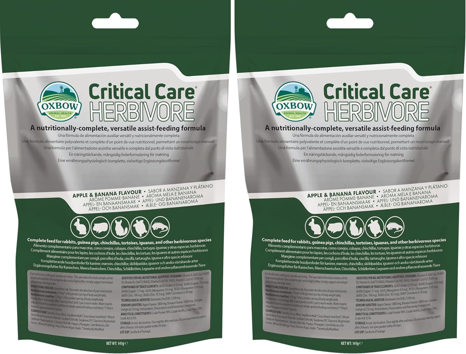 Detalle de Oxbow Critical Care Herbivore Anis 141g — Soin nutritionnel pour lapins et cochons d'Inde