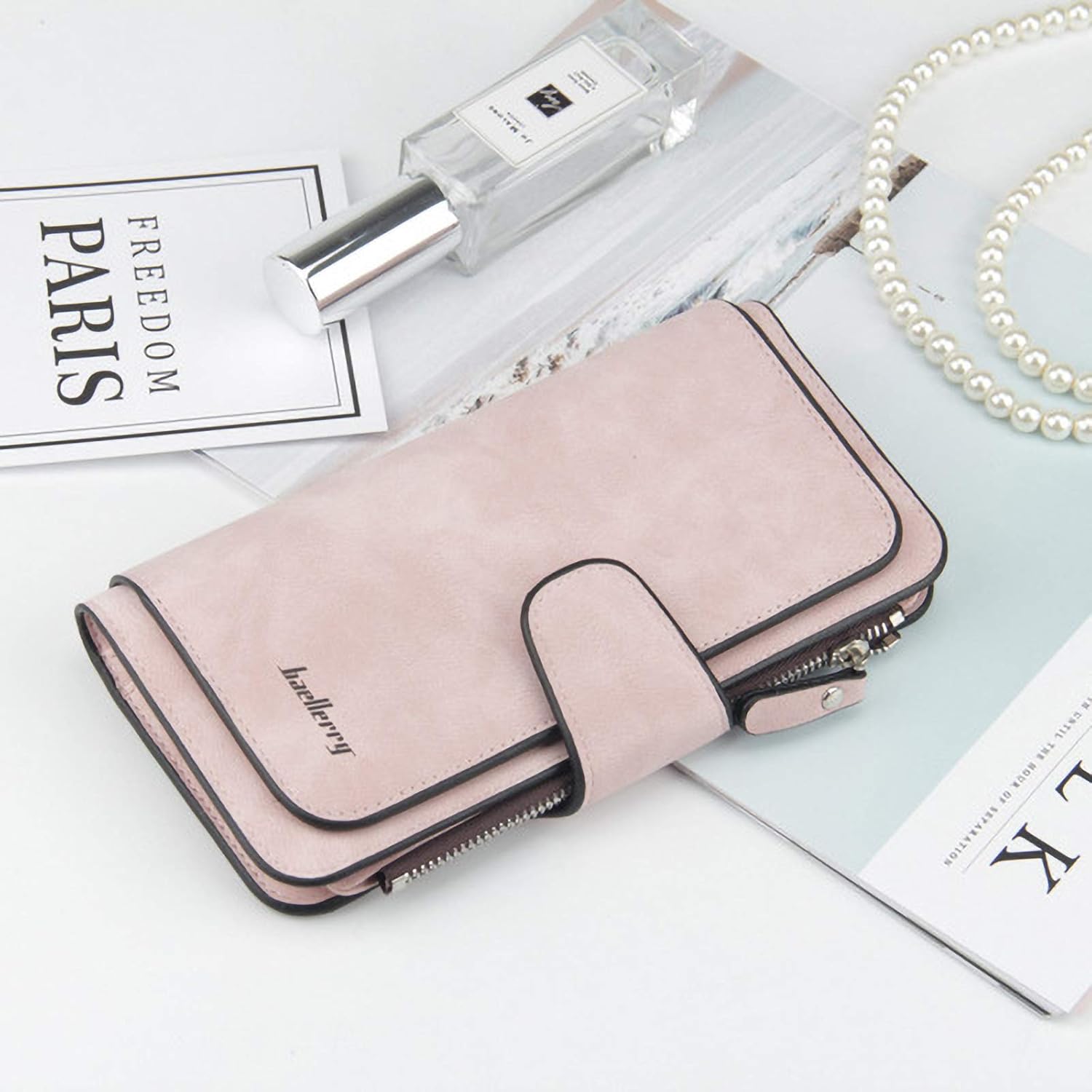Thumbnail 5 de ZhengYue RFID Blocking Ladies Purse: Soft PU Leather Wallet with 16 Card Slots