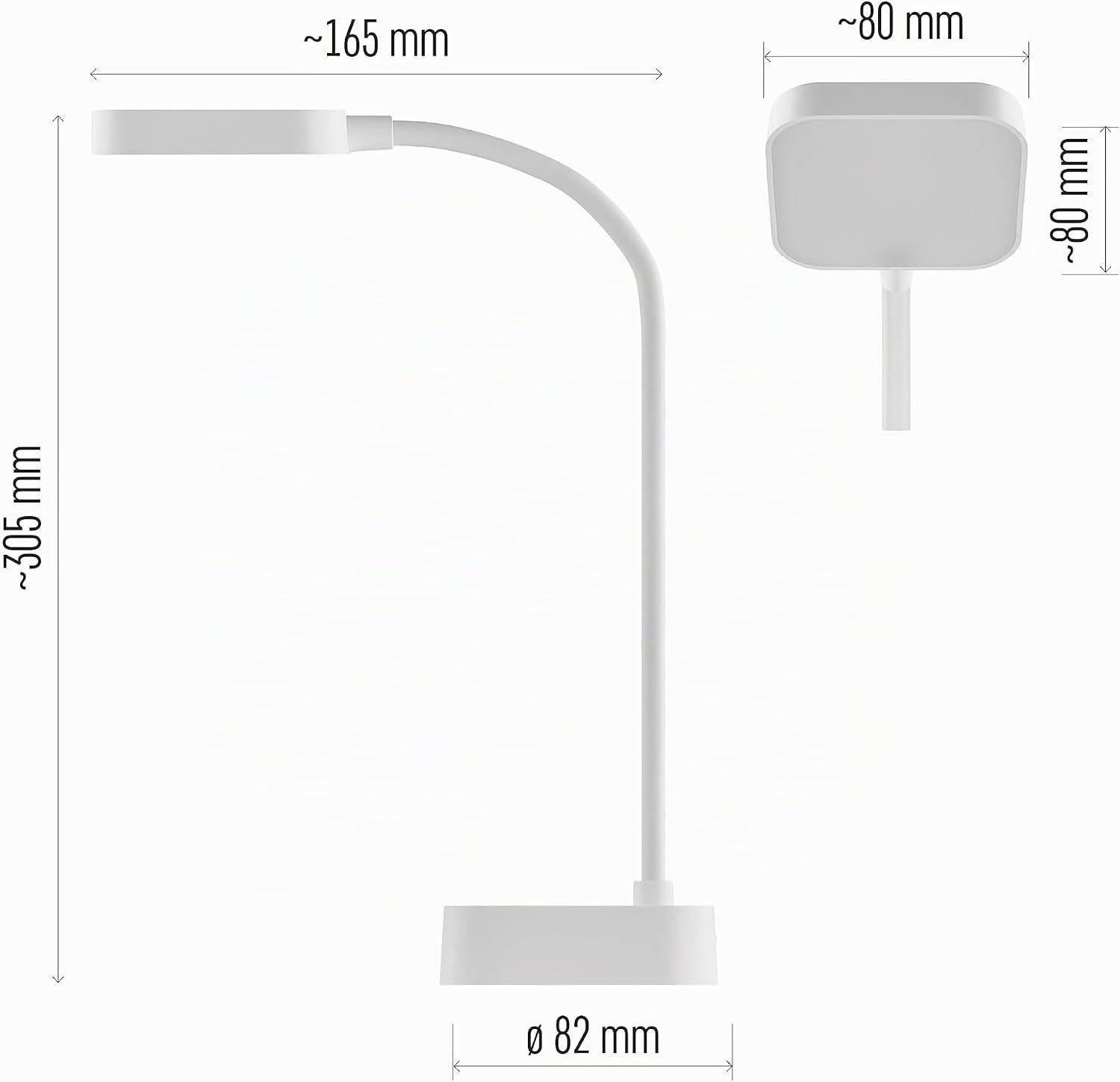 Thumbnail 3 de EMOS Emily – Lampe de bureau LED rechargeable USB, 2 W, 100 lm, col droit et flexible