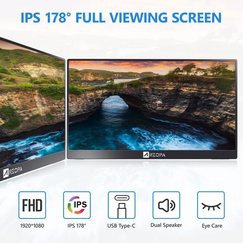 Detalle 2 de Arzopa A1 Max monitor portátil 17,3" FullHD