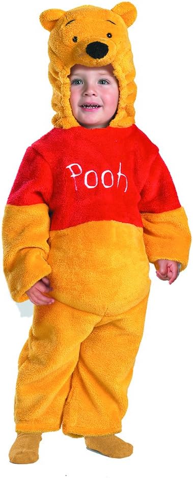 Detalle de Disguise Winnie the Pooh Plush Jumpsuit Costume, 2T, Double-Sided with Hood