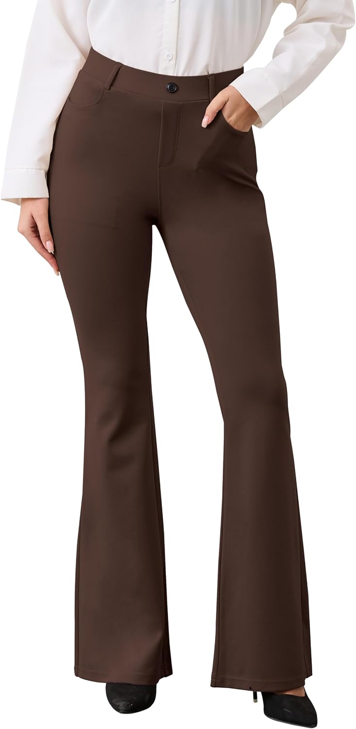 Thumbnail 5 de VIMPEP Women’s Classic Yoga Dress Pants High Rise Flare Pull-On Work Yoga Pants 2102