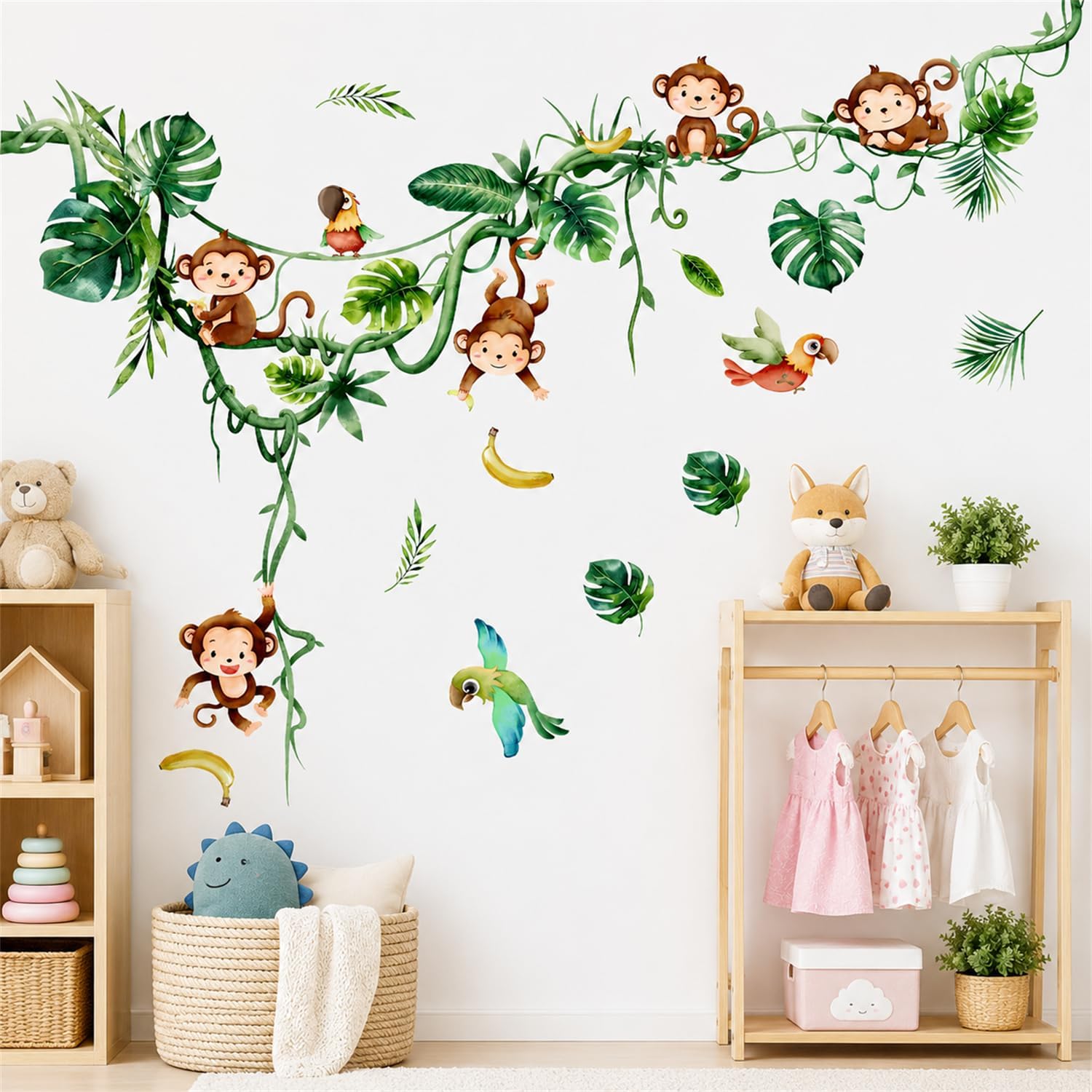 Thumbnail 4 de Animal Wall Stickers Safari Jungle