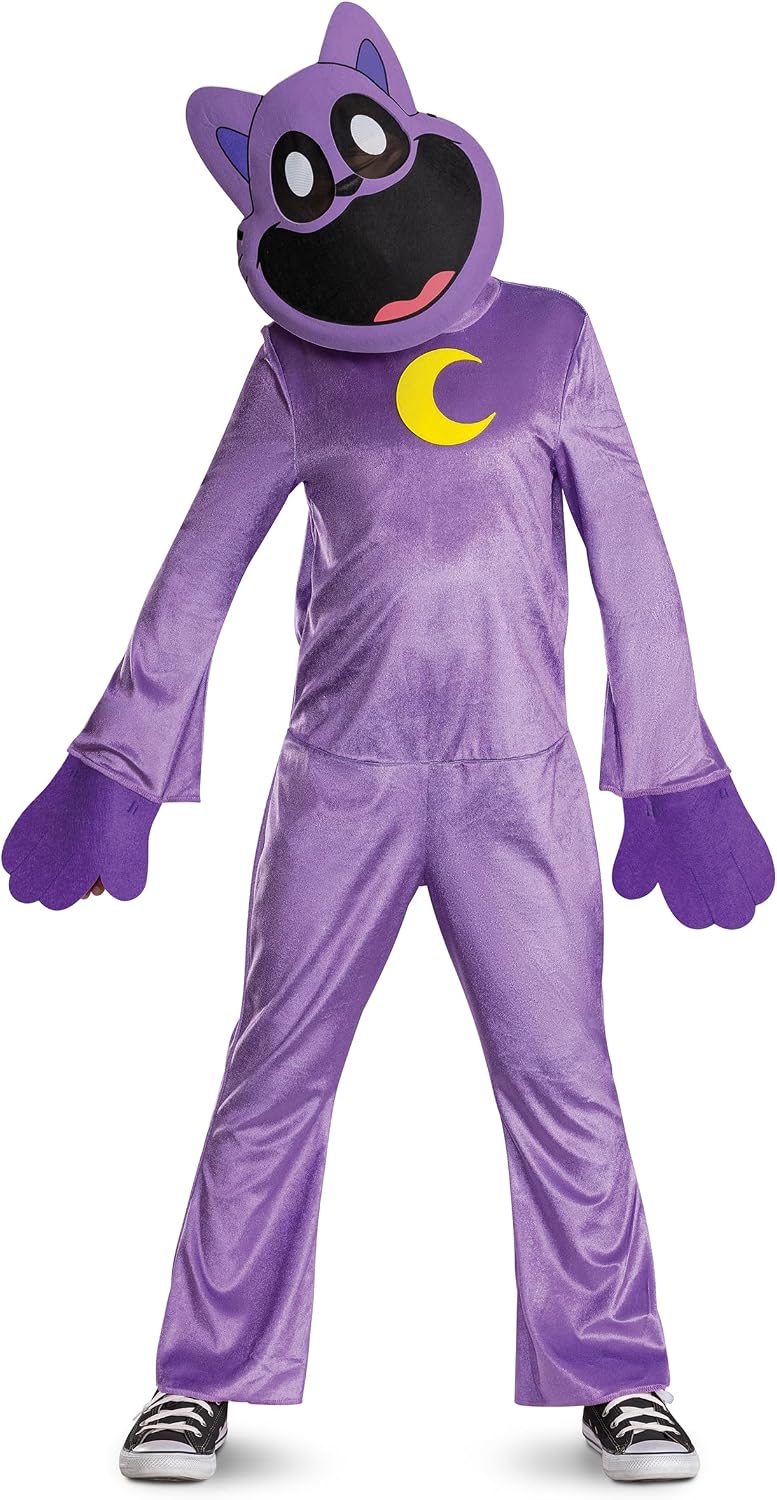 Detalle de Disguise Catnap Classic verkleedkostuum voor kinderen met masker en handschoenen