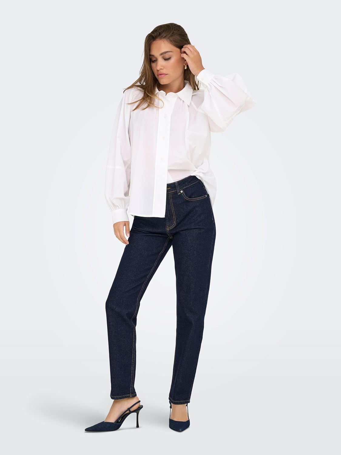 Thumbnail 4 de ONLY Onlemily HW Straight Ank Mae334 Noos: jeans dritti in cotone con elastan