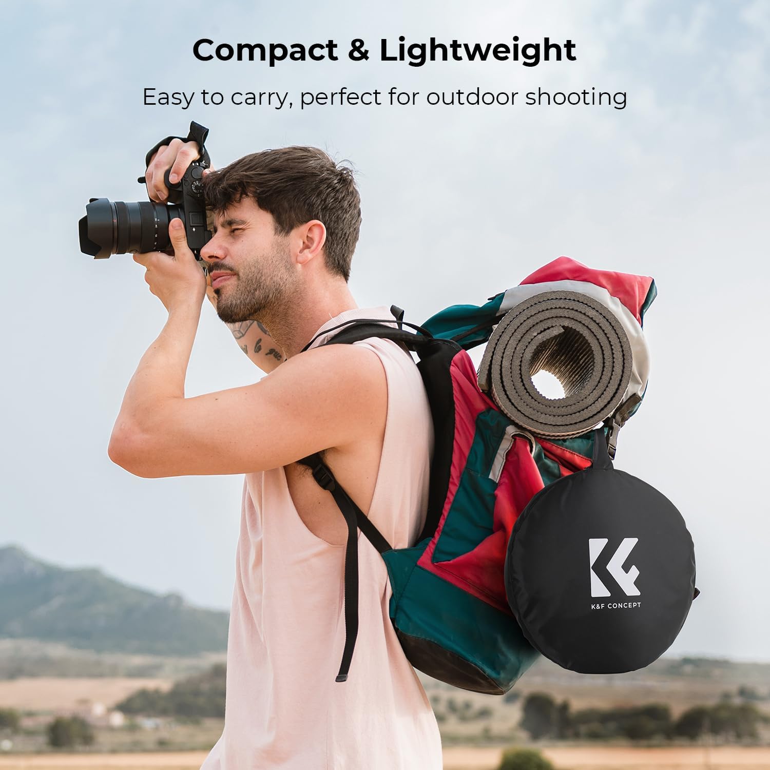 Thumbnail 4 de K&F CONCEPT 5‑in‑1 Reflektor‑Kit 80 cm für Fotografie