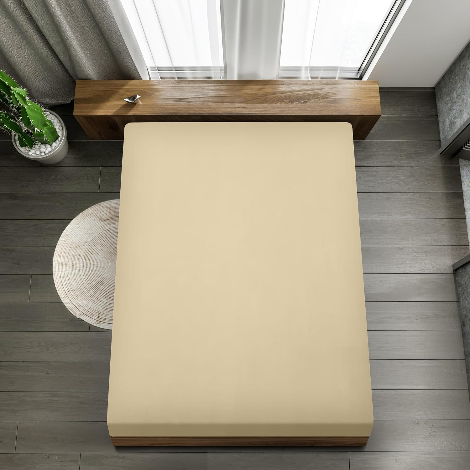 Thumbnail 1 de Utopia Bedding Sabana Bajera Microfibra 160x200x30 cm
