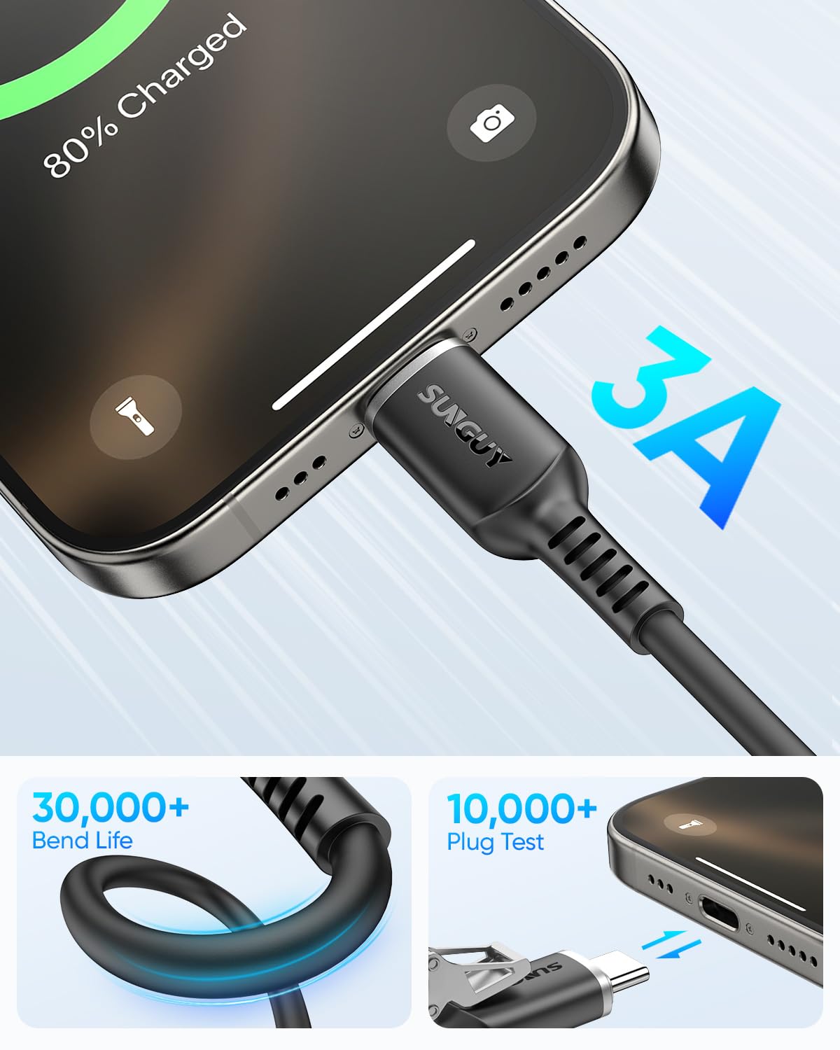 Thumbnail 4 de SUNGUY Android Auto USB Cable 10FT