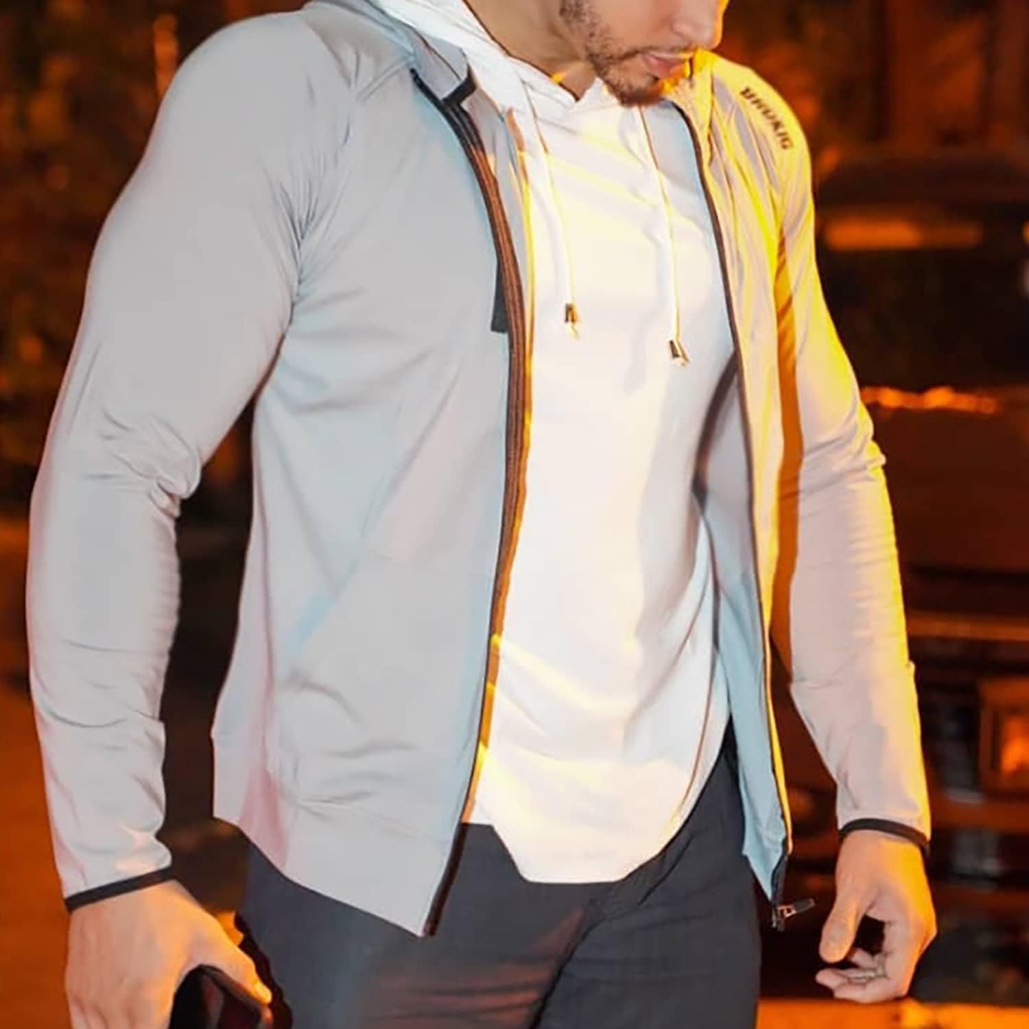 Detalle 2 de BROKIG Leichte Hoodie Herren S‑XXL