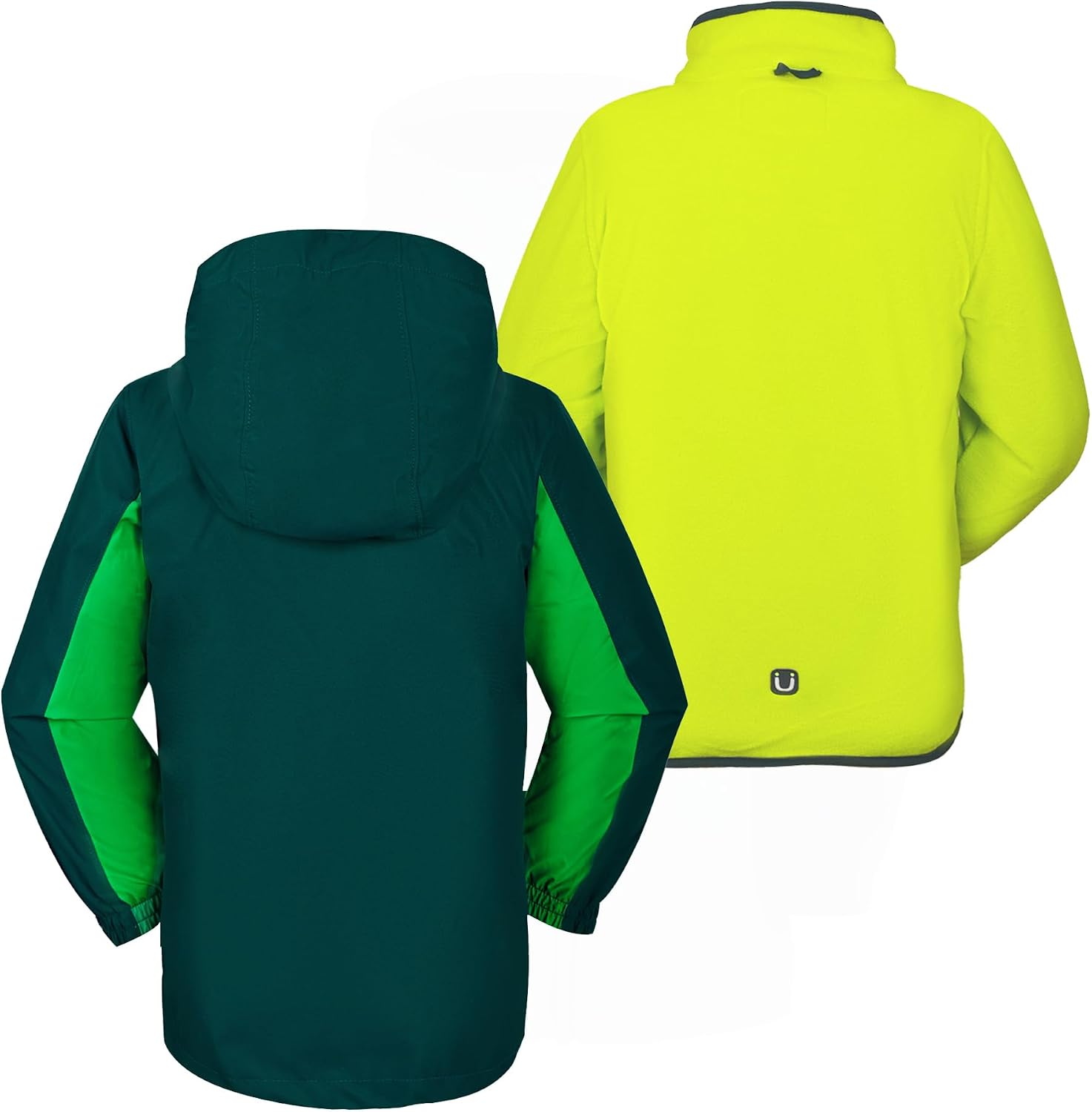Detalle 2 de PEEKU Kids 3-in-1 Jacket with Detachable Fleece, Water-Resistant Shell