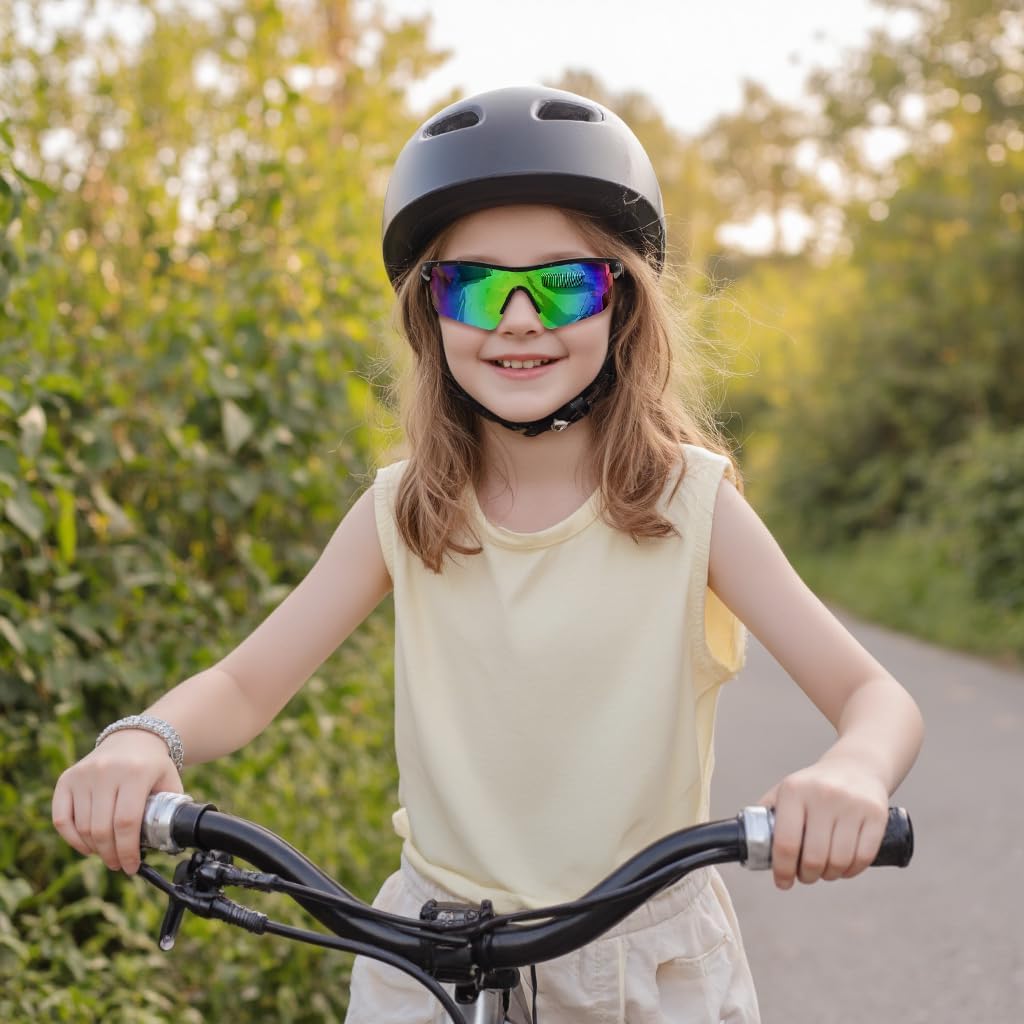 Thumbnail 3 de FEISEDY Kids Polarised Sunglasses TR90: Lightweight, Durable Sports Shades for 6–14s