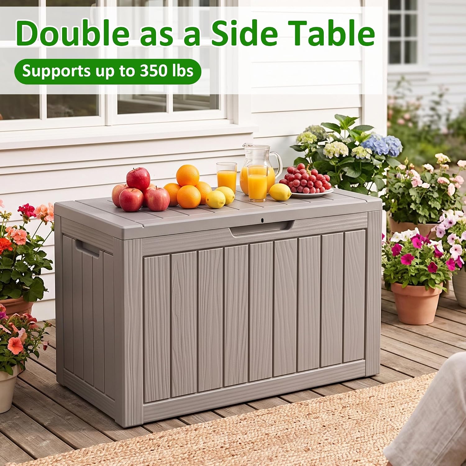 Detalle de EasyUp Outdoor Storage Box, 50-Gallon