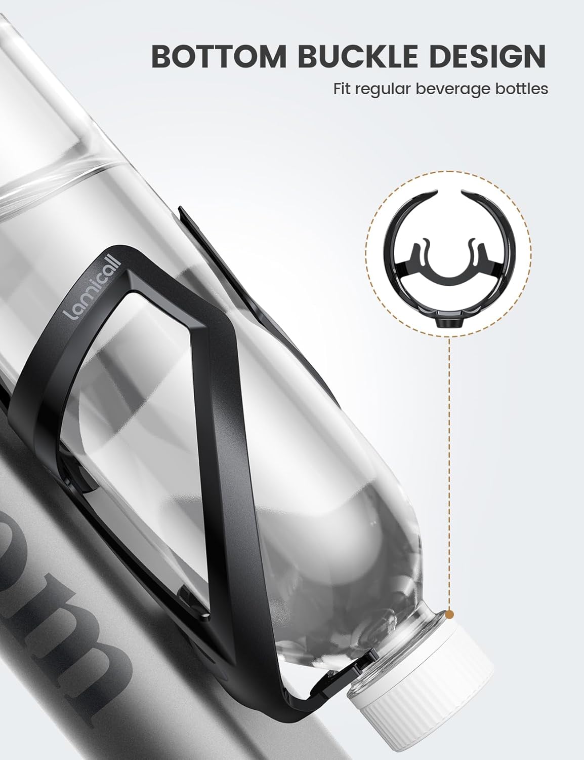 Detalle de Lamicall bike bottle holder for 2.75–3.94-inch bottles