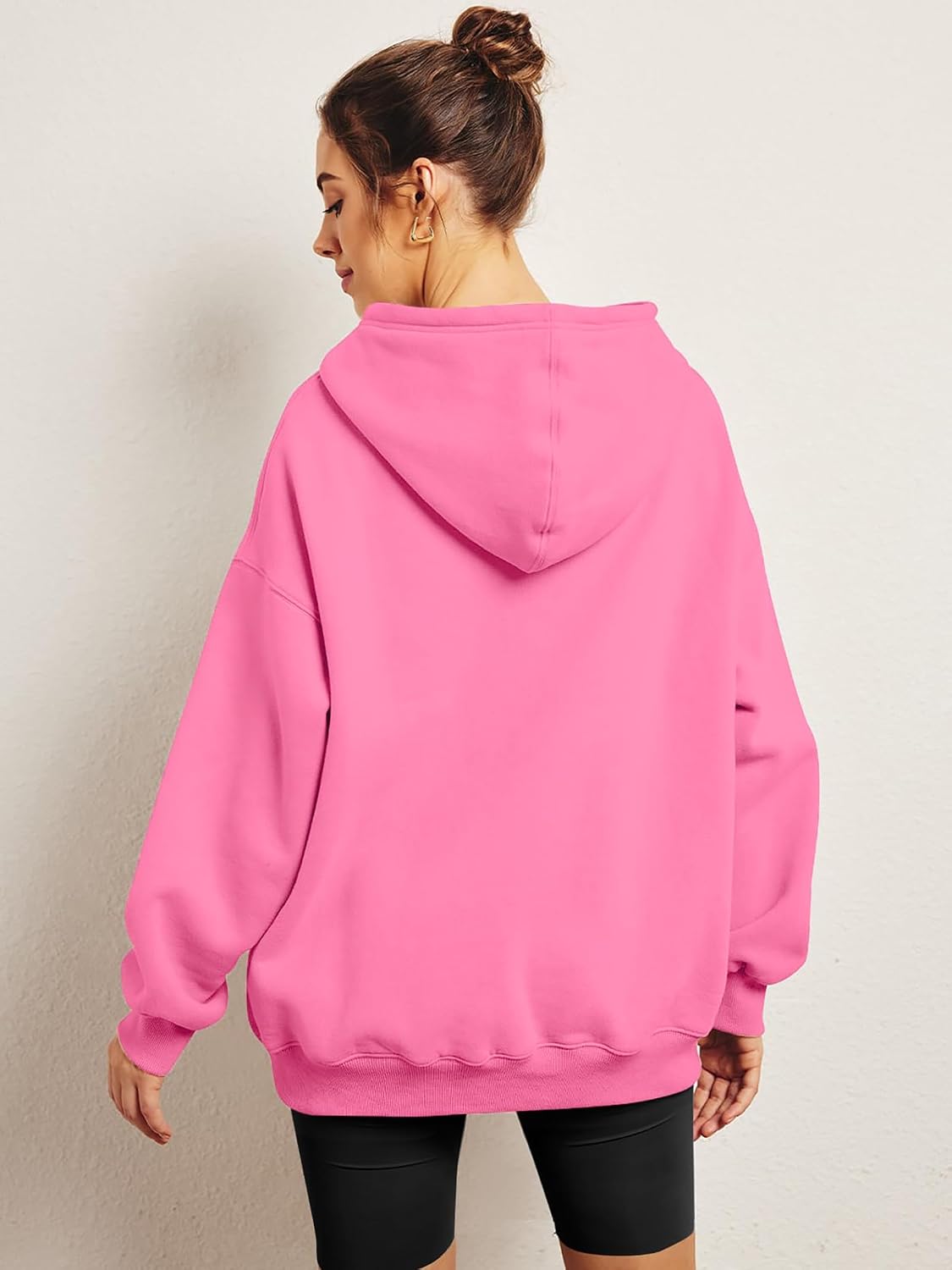 Detalle 2 de Jhsnjnr Womens Fleece Lined Hooded Sweatshirt – Lightweight Casual Hoodie with Pocket