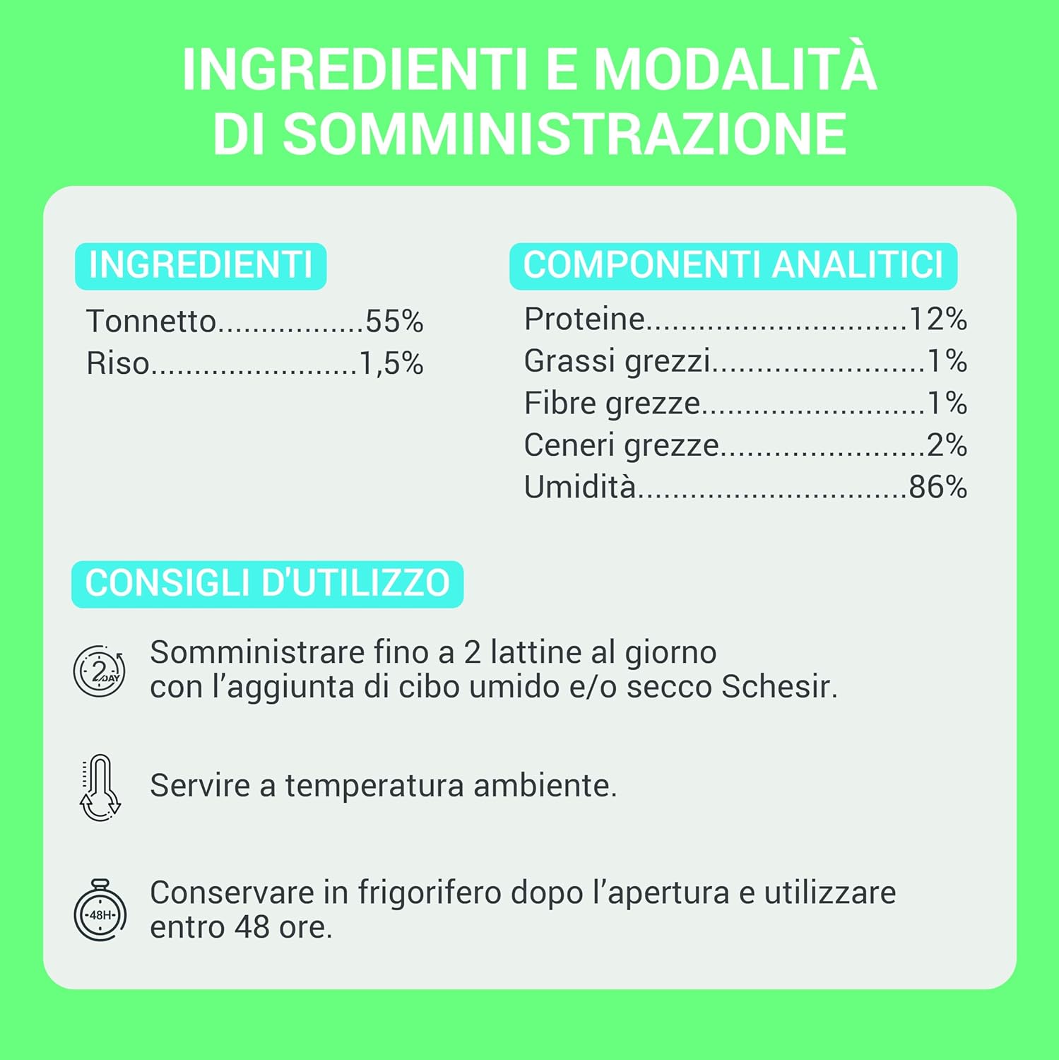 Detalle de Schesir Filetti di Tonno in Gelatina – Cibo Umido Complementare per Gatti, Ricetta Originale, 12 lattine da 70 g