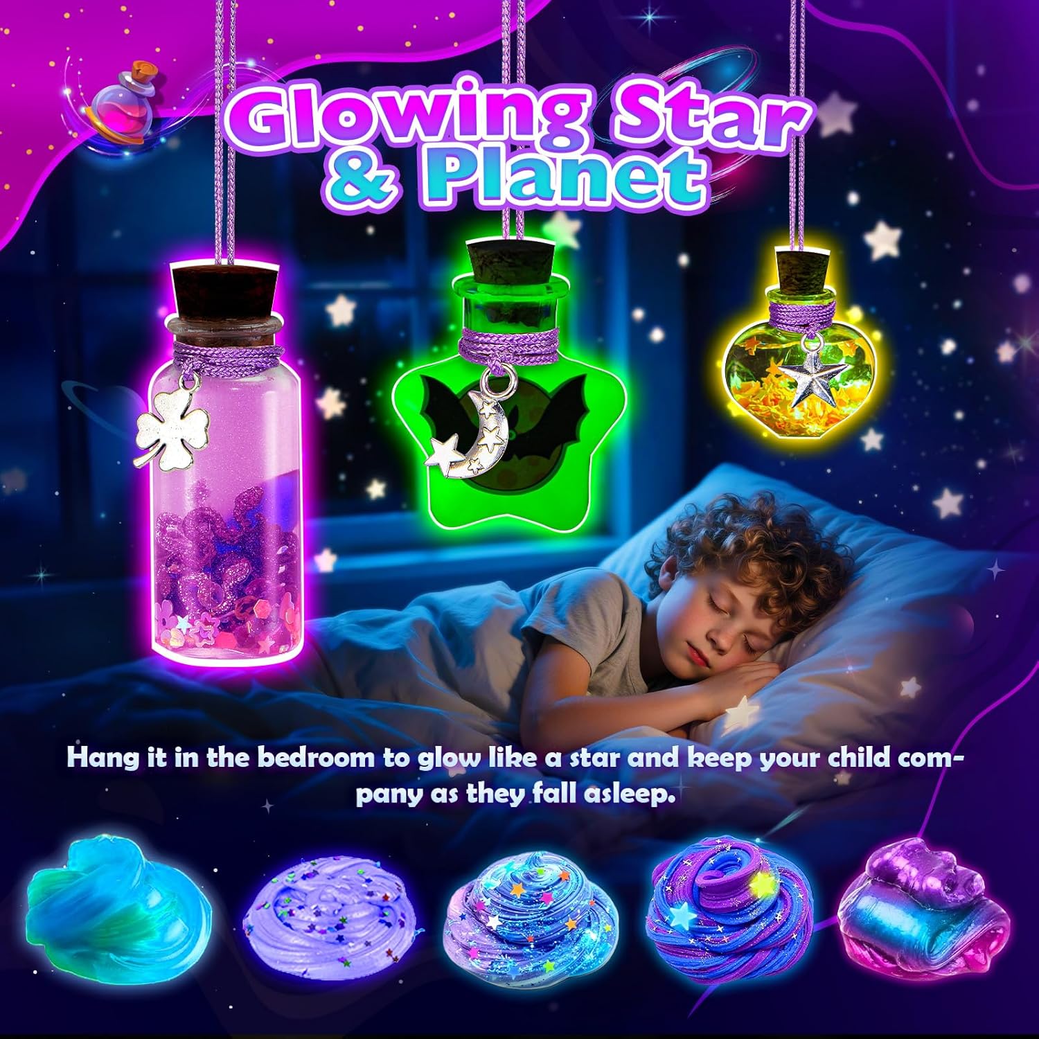 Thumbnail 4 de iKidiki Galaxy Slime Kit for Kids